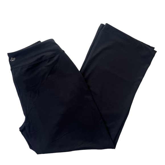 Yogipace Women Medium Petite Black Essential Wide Leg Yoga Pants With Drawstring - Picture 1 of 15
